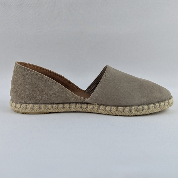 Verbenas Espadrilles Carmen Suede Leather Closed Toe Stone EU40 US 9 NWOB - Picture 3 of 16